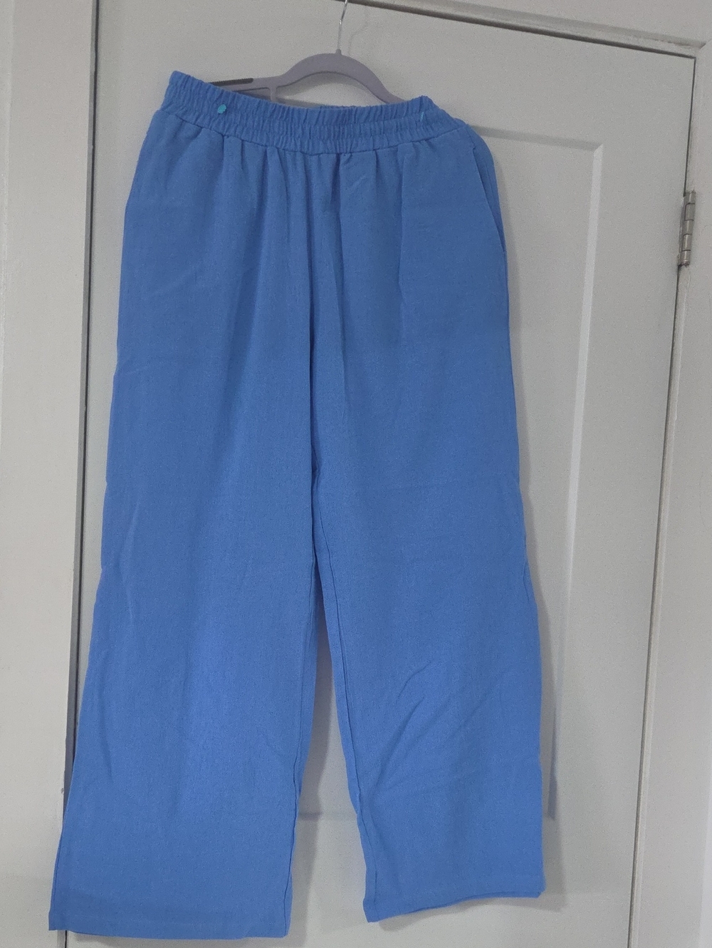 Ocean Drive Wide-Leg Blue Pants